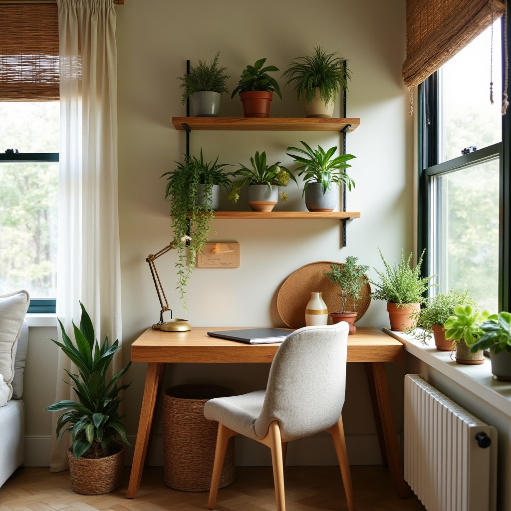 Biophilic design w małej przestrzeni mieszkalnej z roślinami